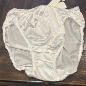 Elegant White Satin Panties